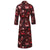 Lightweight Women's Dressing Gown back - Bengal Rose | Bown of London